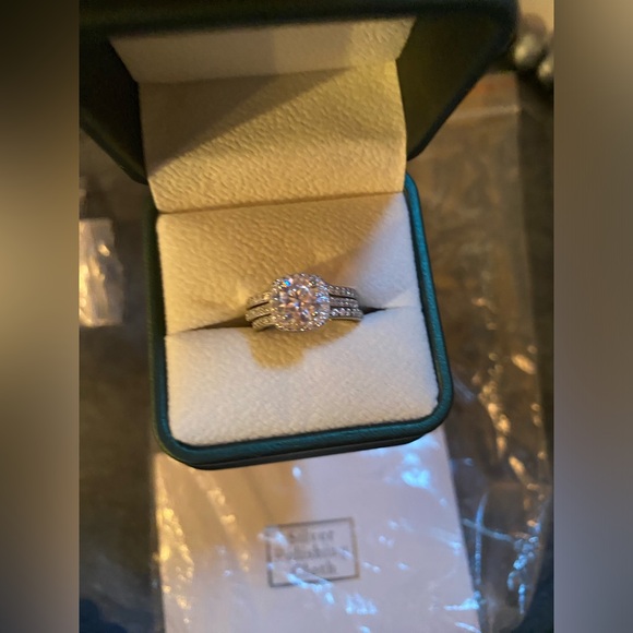 🔥JUNXIN 3 Piece Bridal Set: 925 & CZ🔥 NIB - Picture 2 of 8